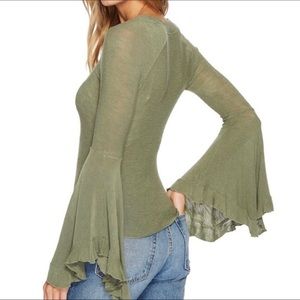 Free People So Dramatic Bell Sleeve Top